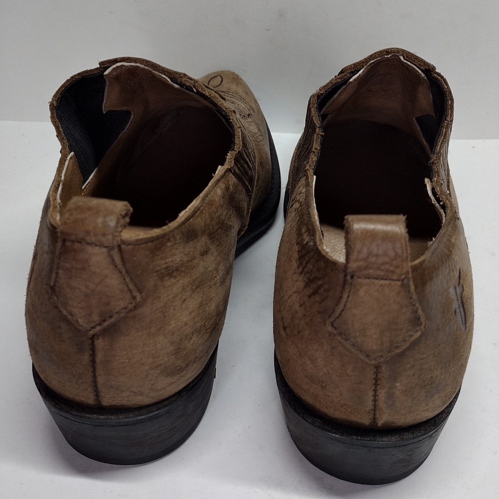 Frye Billy Shootie Western ankle leather brown/distressed 9B (discontinued) - Picture 5 of 11
